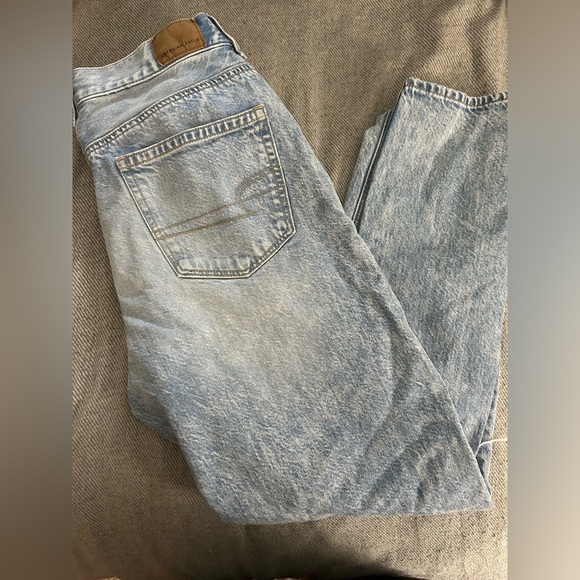 American eagle straight Jean white washed size: 8 - Picture 1 of 5